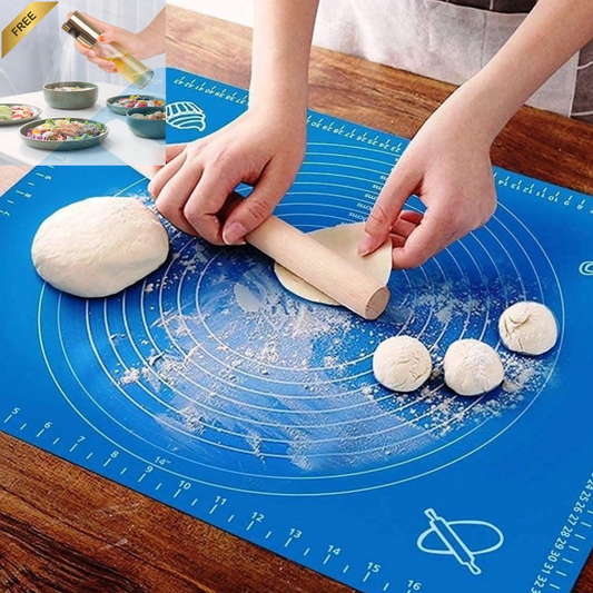 Silicone Roti Mat (Free Oil Spray Bottle)