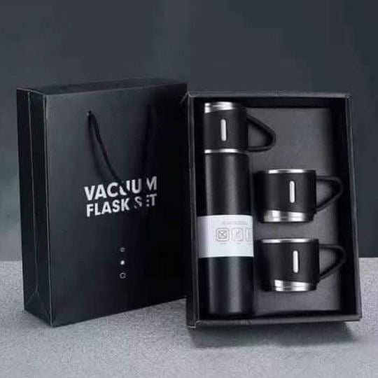 Vaccum Flask Bottle with 3 cups , 500 Ml