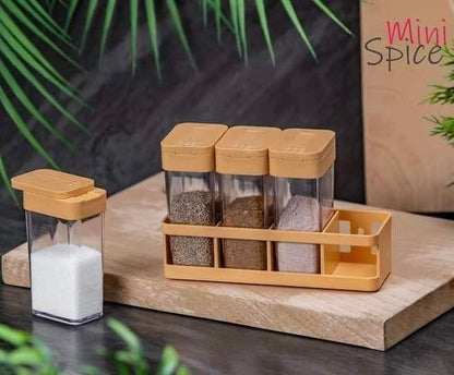 Mini Crystal Spice Jars With Stand