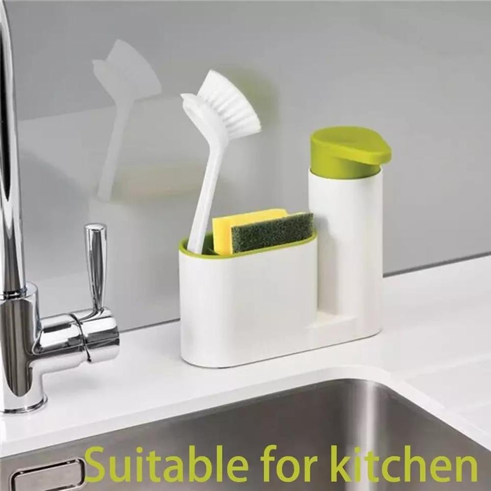 Soap Dispenser With Brush Holder